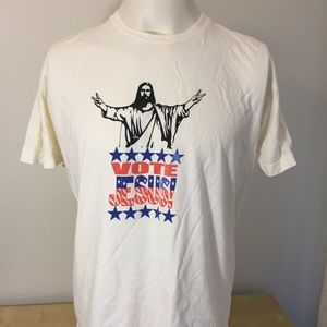 Vote Jesus BDg T Shirt Size Large